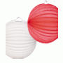 2x witte en 2x rode lampionnetjes