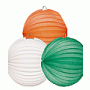 Lampionnen in het groen wit en oranje