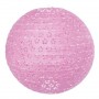 Bol lampion roze bloemen motief 35 cm