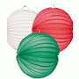 Lampionnen setje groen-wit-rood