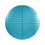 Bol lampion turquoise blauw 25 cm